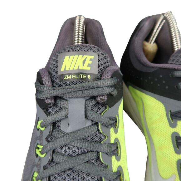 Nike Shoes Womens 7 Athletic Trainers Zoom Elite 6 Running Dark Grey Voltage - Picture 4 of 13
